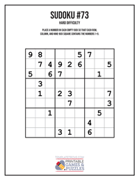 Sudoku Hard #73