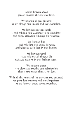 Back Wedding Program Template 1