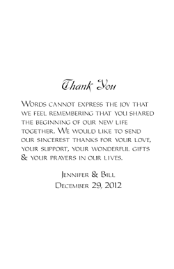 Back Wedding Program Template 7