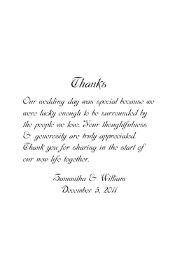 Back Wedding Program Template 9