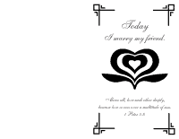 Wedding Program Cover 1 - Black