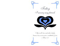 Wedding Program Cover 1 - Baby Blue