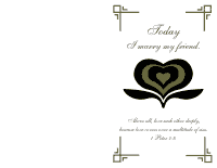 Wedding Program Cover 1 - Olive