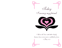 Wedding Program Cover 1 - Pink