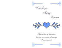 Wedding Program Cover 2 - Baby Blue