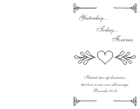 Wedding Program Cover 2 - Black