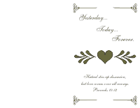 Wedding Program Cover 2 - Olive