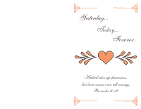 Wedding Program Cover 2 - Peach