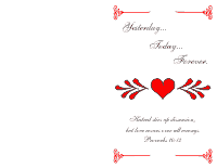 Wedding Program Cover 2 - Red