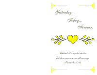 Wedding Program Cover 2 - Yellow