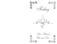 Wedding Program Cover 3 - Black