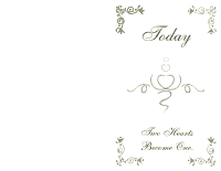 Wedding Program Cover 3 - Khaki