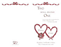 Wedding Program Cover 4 - Brick Red