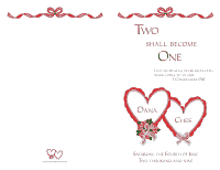 Wedding Program Cover 4 - Red
