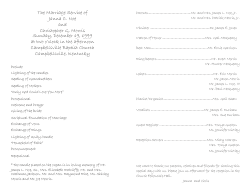 Wedding Program Template 10