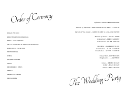 Wedding Program Template 11