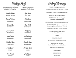 Wedding Program Template 13