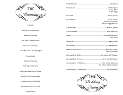 Wedding Program Template 14