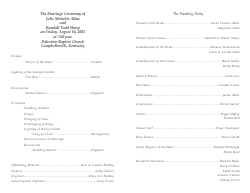 Wedding Program Template 4