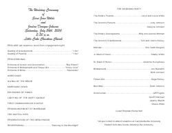 Wedding Program Template 8