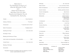 Wedding Program Template 9