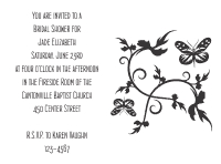 Wedding Shower Invitation 1 - Black