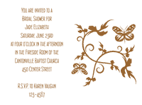 Wedding Shower Invitation 1 - Brown