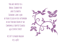 Wedding Shower Invitation 1 - Dusty Plum
