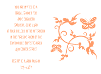 Wedding Shower Invitation 1 - Peach
