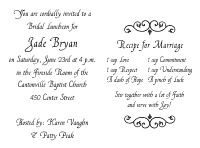 Wedding Shower Invitation 2 - Black