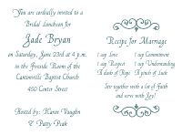 Wedding Shower Invitation 2 - Moss-Green