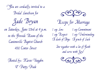 Wedding Shower Invitation 2 - Navy Blue
