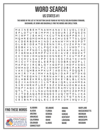 Word Search Printable #1