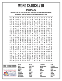 Word Search Printable #10