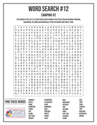 Word Search Printable #12