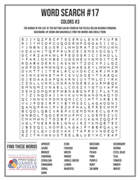 Word Search Printable #17