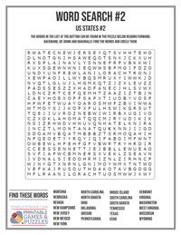 Word Search Printable #2