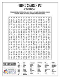 Word Search Printable #3