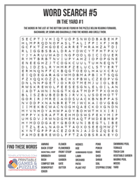 Word Search Printable #5