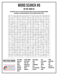 Word Search Printable #6