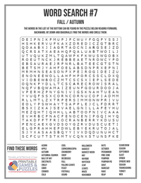 Word Search Printable #7