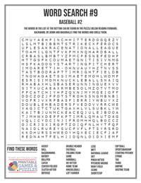 Word Search Printable #9
